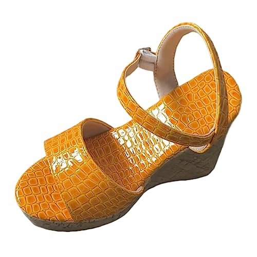 ETHKIA Sommerschuhe Sandalen Für Jungen Bequem hausschuhe Sommerschuhe Plateau Schuhe Damen Sport Keilabsatz Schuhe Damen Sommerschuhe Sport- & Outdoorsandalen für Damen von ETHKIA