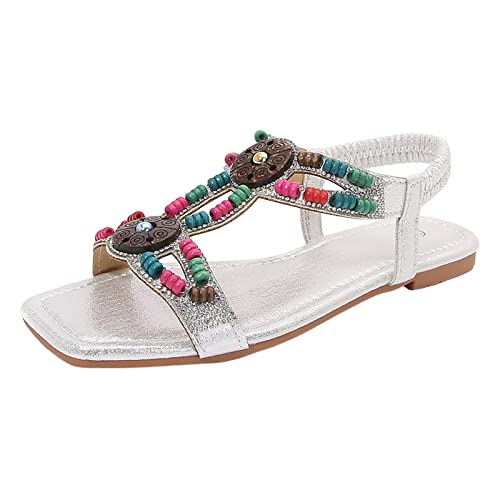 ETHKIA Sommerschuhe Sandalen Jungen Bequem Hausschuhe Damen Sommerschuhe Slings Damen Walking High Heels Stoßfest Sport- & Outdoorsandalen für Damen von ETHKIA