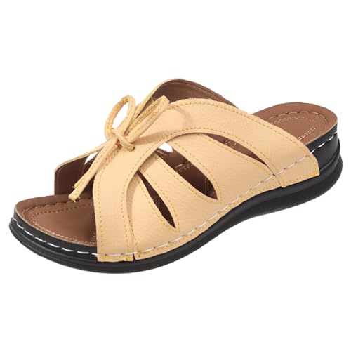 ETHKIA Sommerschuhe Sandalen Jungen Bequem barfuss schuhe damen Sommerschuhe Brautschuhe Walking High Heels Sexy Stoßfest Sport- & Outdoorsandalen für Damen von ETHKIA