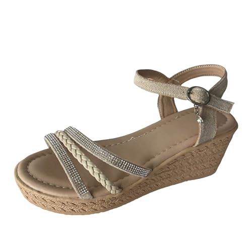 ETHKIA Sommerschuhe Sandalen Jungen Bequem damen sneaker Sommerschuhe Tanzschuhe Damen Hiking High Heels Sexy Stoßfest Sport- & Outdoorsandalen für Damen von ETHKIA