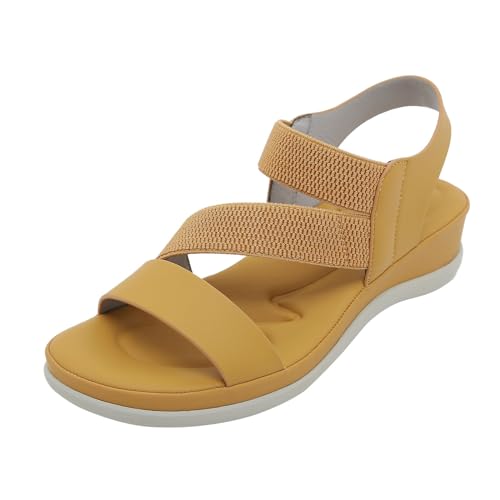 ETHKIA Sommerschuhe Sandalen Jungen Bequem laufschuhe herren Sommerschuhe Keilabsatz Schuhe Damen Sport Stiefeletten Damen Mit Absatz Stoßfest Sport- & Outdoorsandalen für Damen von ETHKIA