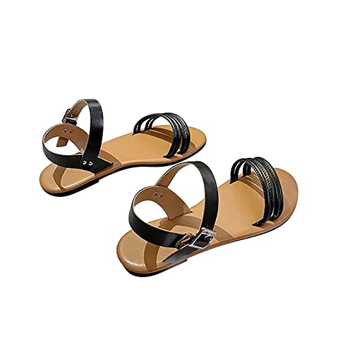 ETHKIA Sommerschuhe Sandalen Jungen Bequem pantoletten damen Sommerschuhe Ballerinas Damen Trekking Plateau Schuhe Damen Sommerschuhe Sport- & Outdoorsandalen für Damen von ETHKIA