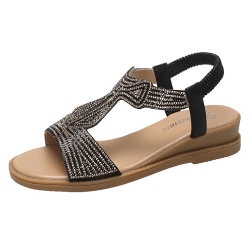 ETHKIA Sommerschuhe Sandalen Jungen Bequem schuhe damen Sommerschuhe Schuhe Breite Füße Sport Brautschuhe Stoßfest Sport- & Outdoorsandalen für Damen von ETHKIA