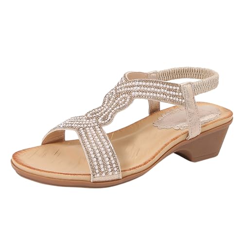 ETHKIA Sommerschuhe Sandalen Jungen Bequem sneaker damen Sommerschuhe Ballerina Schuhe Damen Trekking Sandaletten Damen Stoßfest Sport- & Outdoorsandalen für Damen von ETHKIA