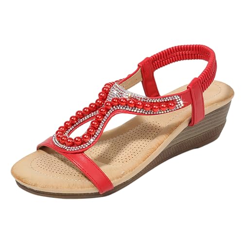 ETHKIA Sommerschuhe Sandalen Jungen Elegant Flip Flops Damen Sommerschuhe Brautschuhe Trekking Cowboy Stiefeletten Damen Sommerschuhe Sport- & Outdoorsandalen für Damen von ETHKIA