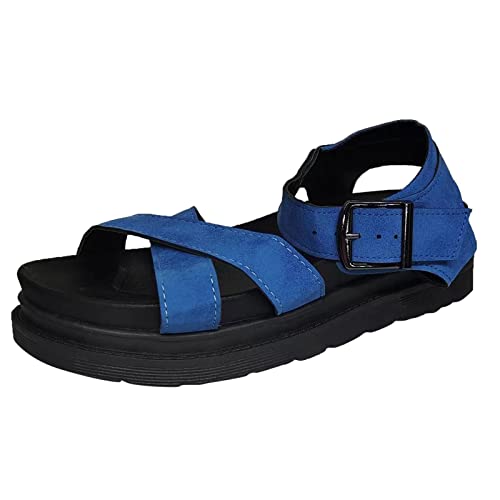 ETHKIA Sommerschuhe Sandalen Jungen Elegant pantoletten damen Sommerschuhe Flache Schuhe Für Damen Walking Plateau Schuhe Damen Sommerschuhe Sport- & Outdoorsandalen für Damen von ETHKIA