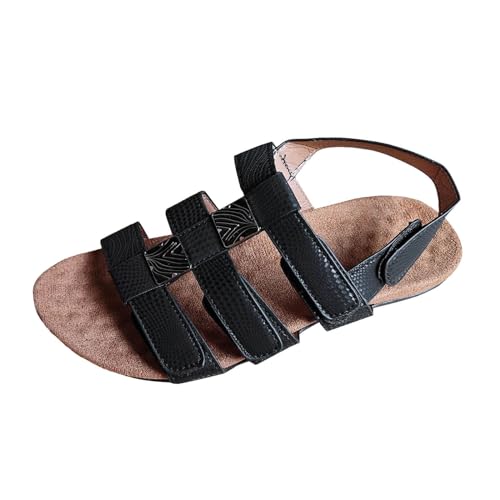 ETHKIA Sommerschuhe Sandalen Jungen Elegant pantoletten damen Sommerschuhe Plateau Schuhe Damen Outdoor Sandalen Damen Mit Absatz Stoßfest Sport- & Outdoorsandalen für Damen von ETHKIA