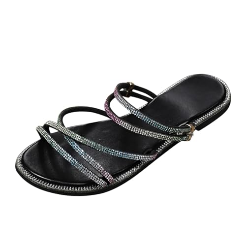 ETHKIA Sommerschuhe Sandalen Jungen Elegant sneaker damen Sommerschuhe Brautschuhe Hiking Sandaletten Damen Stoßfest Sport- & Outdoorsandalen für Damen von ETHKIA