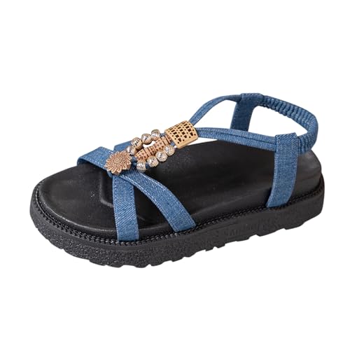 ETHKIA Sommerschuhe Sandalen JungenElegant Hausschuhe Damen Sommerschuhe Plateau Schuhe Damen Sport Plateau Sandalen Damen Stoßfest Sport- & Outdoorsandalen für Damen von ETHKIA