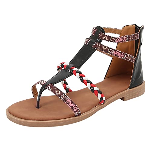 ETHKIA Sommerschuhe Sandalen Vorne Geschlossen Damen Bequem Hausschuhe Herren Sommerschuhe Tanzschuhe Damen Walking Sandaletten Damen Mit Absatz Sommerschuhe Sport- & Outdoorsandalen für Damen von ETHKIA