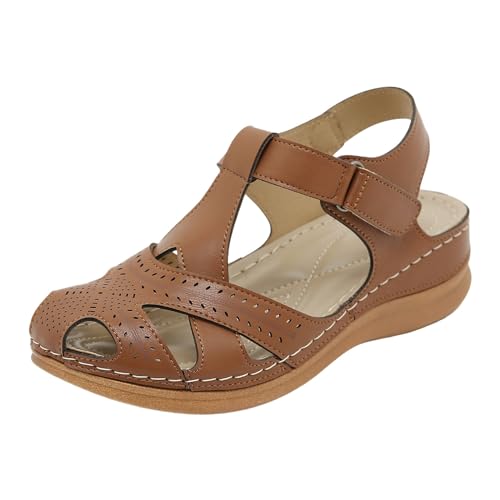 ETHKIA Sommerschuhe Sandalen & Slides Für Damen Bequem Hausschuhe Damen Sommerschuhe Sandaletten Damen Trekking Stiefel Damen Stoßfest Sport- & Outdoorsandalen für Damen von ETHKIA