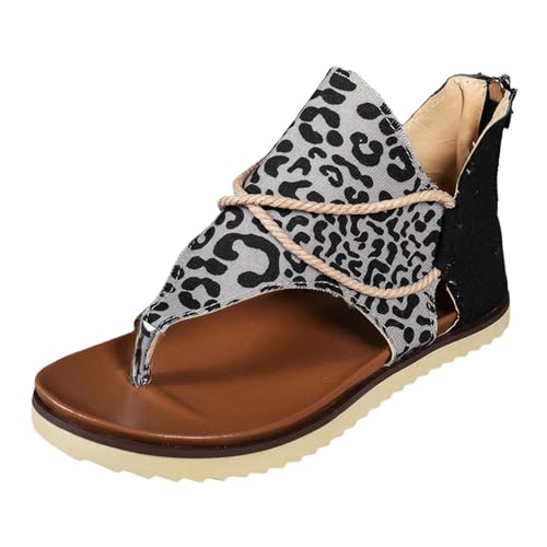 ETHKIA Sommerschuhe Zehentrenner Sandalen Damen Elegant Hausschuhe Herren Sommerschuhe ﻿ Outdoor Keilabsatz Schuhe Damen Stoßfest Sport- & Outdoorsandalen für Damen von ETHKIA