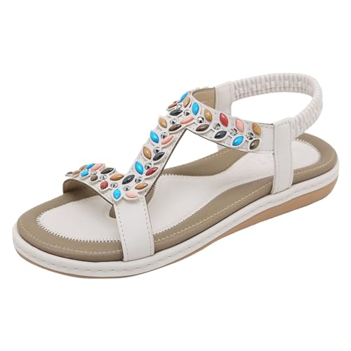 ETHKIA Sommerschuhe Zehentrenner Sandalen DamenBequem herren schuhe Sommerschuhe Sandaletten Damen Mit Absatz Sport Brautschuhe Stoßfest Sport- & Outdoorsandalen für Damen von ETHKIA