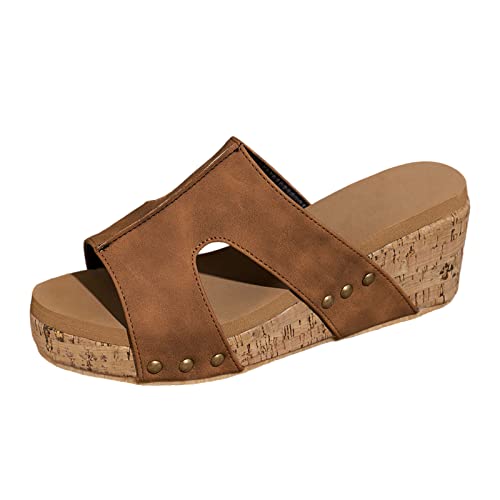 ETHKIA Sommerschuhe Bequeme Sandalen Damen Elegant Badeschuhe Damen Sommerschuhe Schuhe Damen Walking Boots Damen Stoßfest Sport- & Outdoorsandalen für Damen von ETHKIA