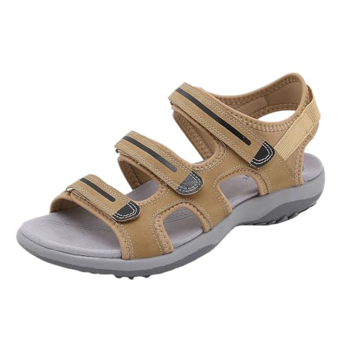 ETHKIA Sommerschuhe Orthopädische Sandalen Damen Elegant Badeschuhe Damen Sommerschuhe Damen Schuhe Trekking Stiefeletten Damen Mit Absatz Stoßfest Sport- & Outdoorsandalen für Damen von ETHKIA