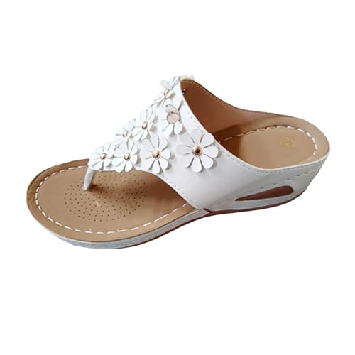 Sommerschuhe Sommer Sandalen Damen Bequem Pantoletten Damen Sommerschuhe Ballerinas Damen Walking Keilabsatz Schuhe Damen Sommerschuhe Sport- & Outdoorsandalen für Damen von ETHKIA