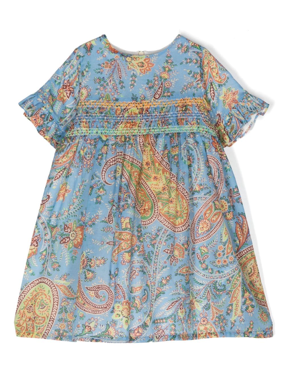 ETRO KIDS Paisley-Midikleid aus Baumwolle - Blau von ETRO KIDS