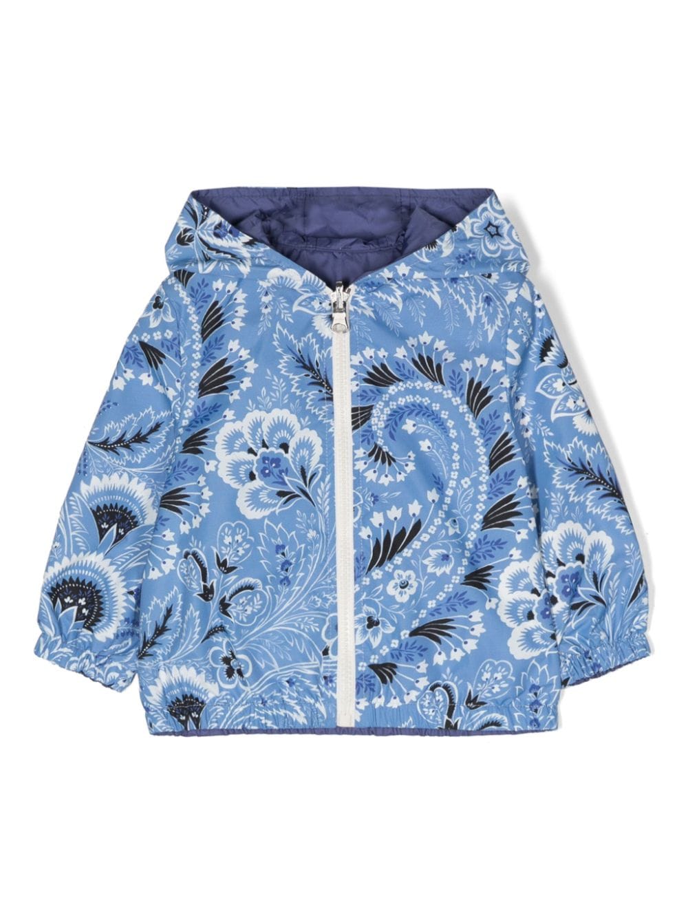 ETRO KIDS Taft-Jacke mit Blumen-Print - Blau von ETRO KIDS