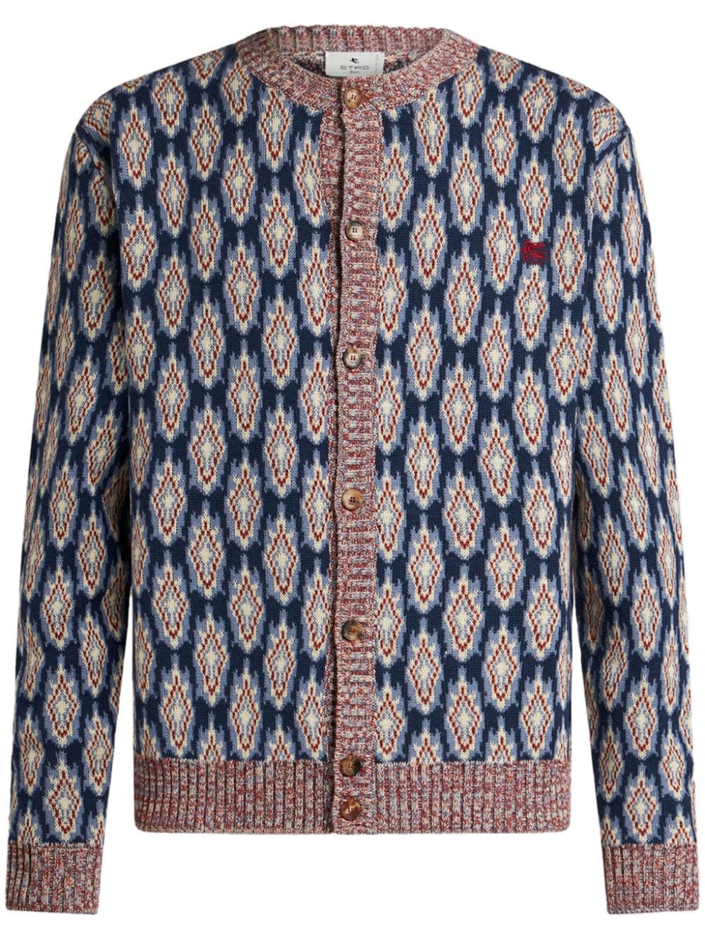 ETRO Cardigan mit Jacquardmuster - Blau von ETRO