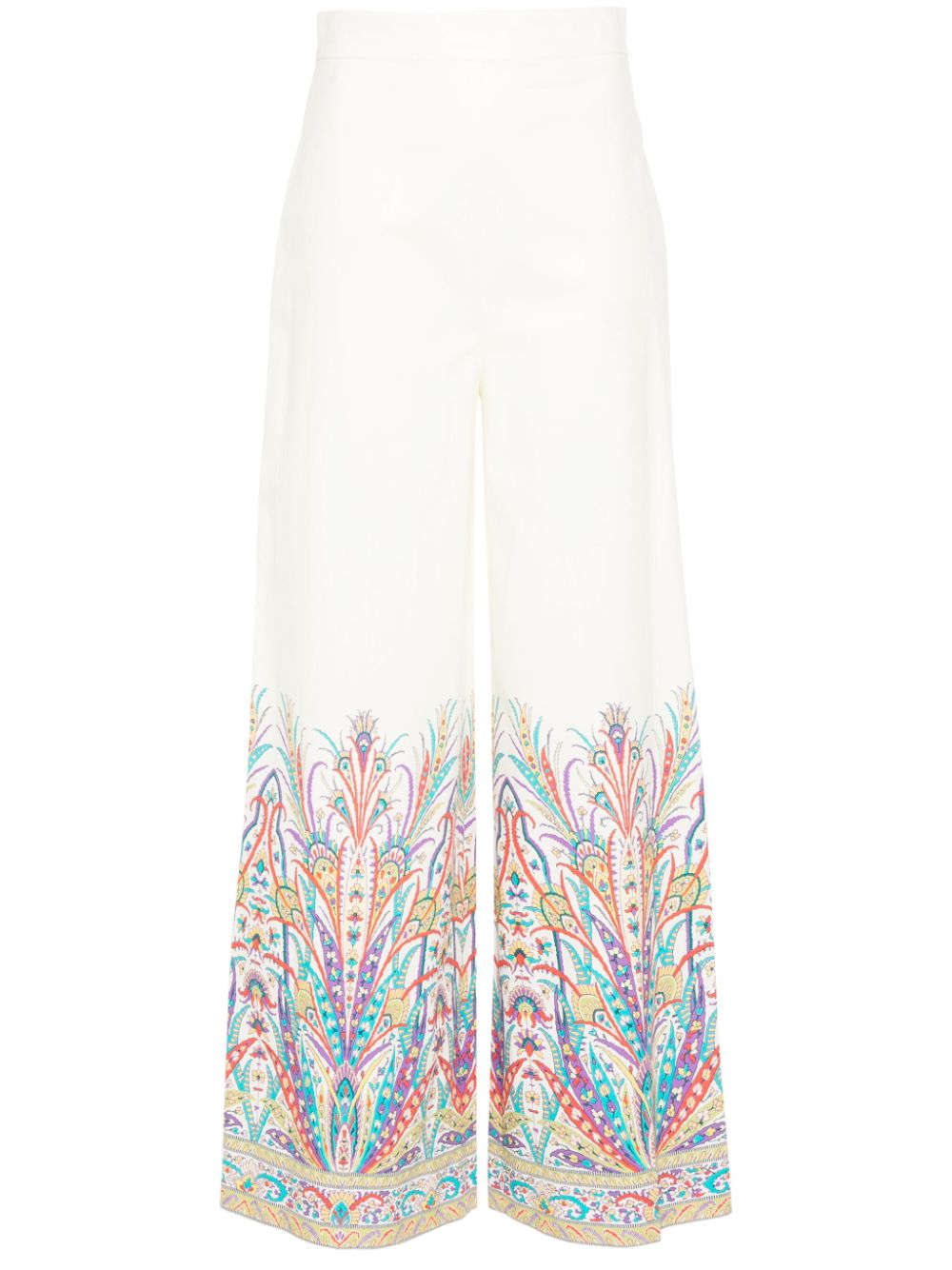 ETRO Hose mit botanischem Print - Weiß von ETRO