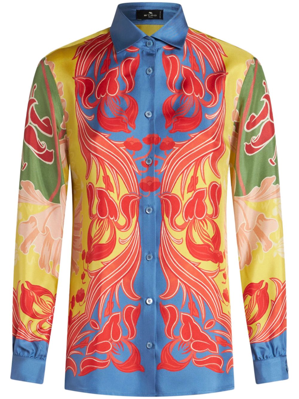 ETRO Hemd mit Blumen-Print - Blau von ETRO