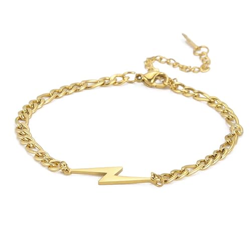 EUEAVAN Zierliche Manschetten-Armbänder für Frauen, niedliche Blitz-Armbänder, minimalistisches Mode-Charme-Schmuck-Geschenk von EUEAVAN