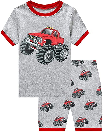 EULLA Kinder Jungen Schlafanzug Kurzarm Sommer Shorty Pyjama Set Traktor Zweiteiliger Nachtwäsche Baumwolle Größe 2 Jahre alt 7# Grau Traktor DE 92 EULLA Kinder Jungen Schlafanzug Kurzarm Sommer Shorty Pyjama Set Traktor Zweiteiliger Nachtwäsche Baumwolle Größe 2 Jahre alt 7# Grau Traktor DE 92 von EULLA
