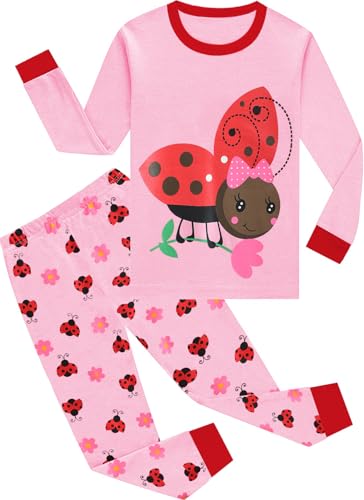 EULLA Kinder Mädchen Schlafanzüge Winter Pyjama Set Marienkäfer Langarm Baumwolle Zweiteilig Nachtwäsche 2 Jahre alt F# Rosa Marienkäfer DE 92 EULLA Kinder Mädchen Schlafanzüge Winter Pyjama Set Marienkäfer Langarm Baumwolle Zweiteilig Nachtwäsche 2 Jahre alt F# Rosa Marienkäfer DE 92 von EULLA
