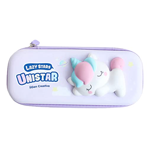 EXCEART 1stk Cartoon-stressabbau-federmäppchen Stifteetui Für Kinder Kosmetiktasche Für Mädchen Stift-Organizer Kleine Schminktasche Cartoon-Brieftasche Student Geldbörse Tragbar Kieselgel von EXCEART