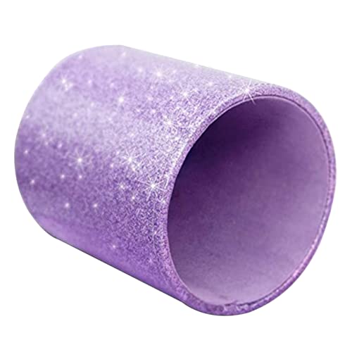 EXCEART Glitzer-Stifthalter Aus Leder Für Kinder Brillenhalter Für Kinder Glitzerbehälter Bleistift Für Kinder Pu-Leder-Stifthalter Glitzer-Stifthalter Lila von EXCEART