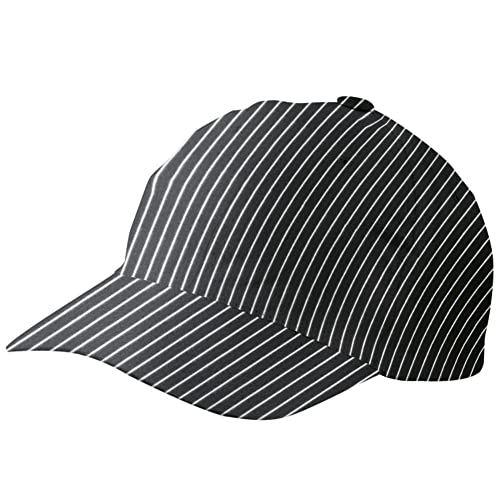 EXNER Base-Cap, Cappy, Golf-Cap, 6-Panel, für Gastronomie, Sport, Golf, Reiten, Freizeit, Arbeit, 100% Baumwolle, Farbe Nadelstreifen von EXNER