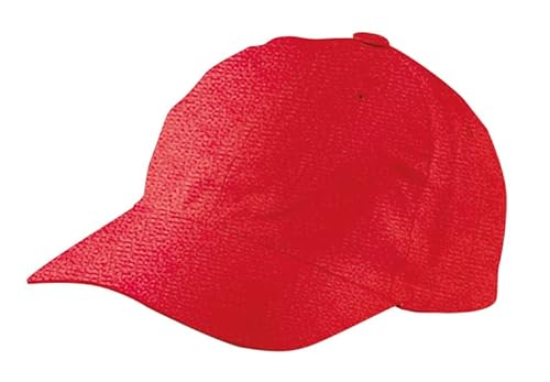 EXNER Base-Cap, Cappy, Golf-Cap, 6-Panel, für Gastronomie, Sport, Golf, Reiten, Freizeit, Arbeit, Baumwoll-Mischgewebe, Farbe rot von EXNER