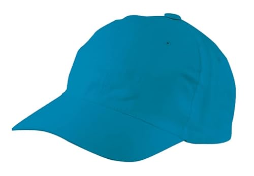 EXNER Base-Cap, Cappy, Golf-Cap, 6-Panel, für Gastronomie, Sport, Golf, Reiten, Freizeit, Arbeit, Baumwoll-Mischgewebe, Farbe türkis von EXNER