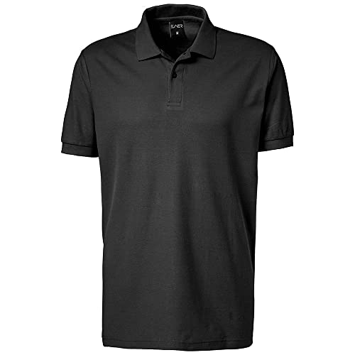 EXNER Herren Polo-Shirt für Medizin, Gastro, Freizeit, Sport, Golf, Farbe schwarz, Größe 5XL von EXNER