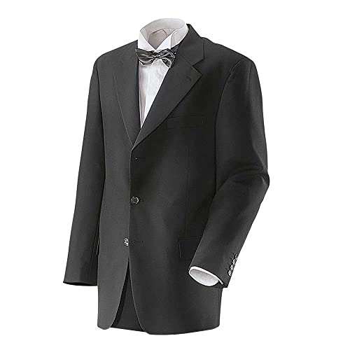 EXNER Herren-Sakko, Anzug-Jacket, einreihig, 3-Knopf, Farbe schwarz, Größe 26 von EXNER