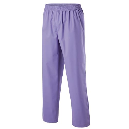 EXNER Medizinische OP-Schlupfhose, Pflege-Hose, Arbeitshose, Unisex für Herren und Damen in Medizin, Krankenpflege, Altenpflege, SPA, Wellnes, Kosmetik, Farbe Purple, Größe 2XL von EXNER