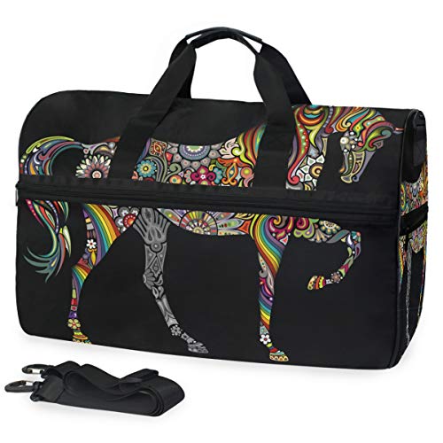 EZIOLY Rainbow Horse Reisetasche für Damen und Herren von EZIOLY