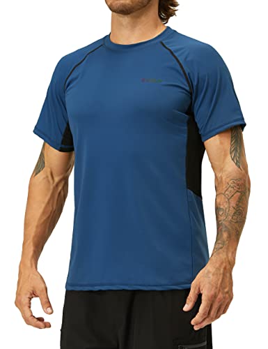Herren Rash Guard Schwimmshirts Sommer UPF 50+ UV Sonnenschutz Quick Dry Strand Angeln Wasser Shirts T Shirts für Herren von EZRUN