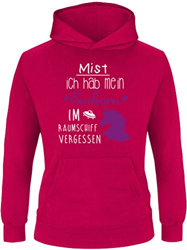 EZYshirt Mist ich Habe Mein Einhorn im Raumschiff vergessen Kinder Hoodie Kapuzenpullover von Ezyshirt