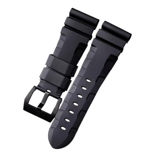 EZZON Ersatz-Uhrenarmband aus Silikon für Panerai-Uhrenarmband 24 mm 26 mm, Gummi-Armband, sportliches, wasserdichtes Handgelenkband, 26 mm, Achat von EZZON