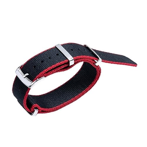 EZZON Schweißfestes weiches Uhrenarmband aus Segeltuch, Nylon, Uhrenzubehör, passend für Omega Nylonarmband für Speedmaster 300 AT150 Aqua Terra Gürtel, 20 mm, 20 mm, Achat von EZZON