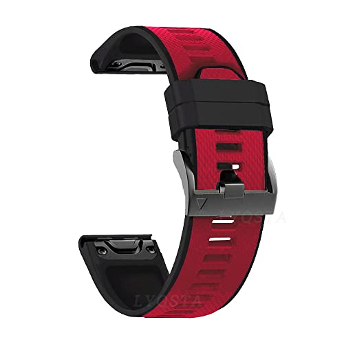 EZZON Silikon-Uhrenarmband für Garmin Fenix 7 7X 6X 6 Pro 5X 5 Plus 3HR 935 Descent MK2 Schnellverschluss-Zubehör Wirstbands 22 x 26 mm, 22mm Width, Achat von EZZON