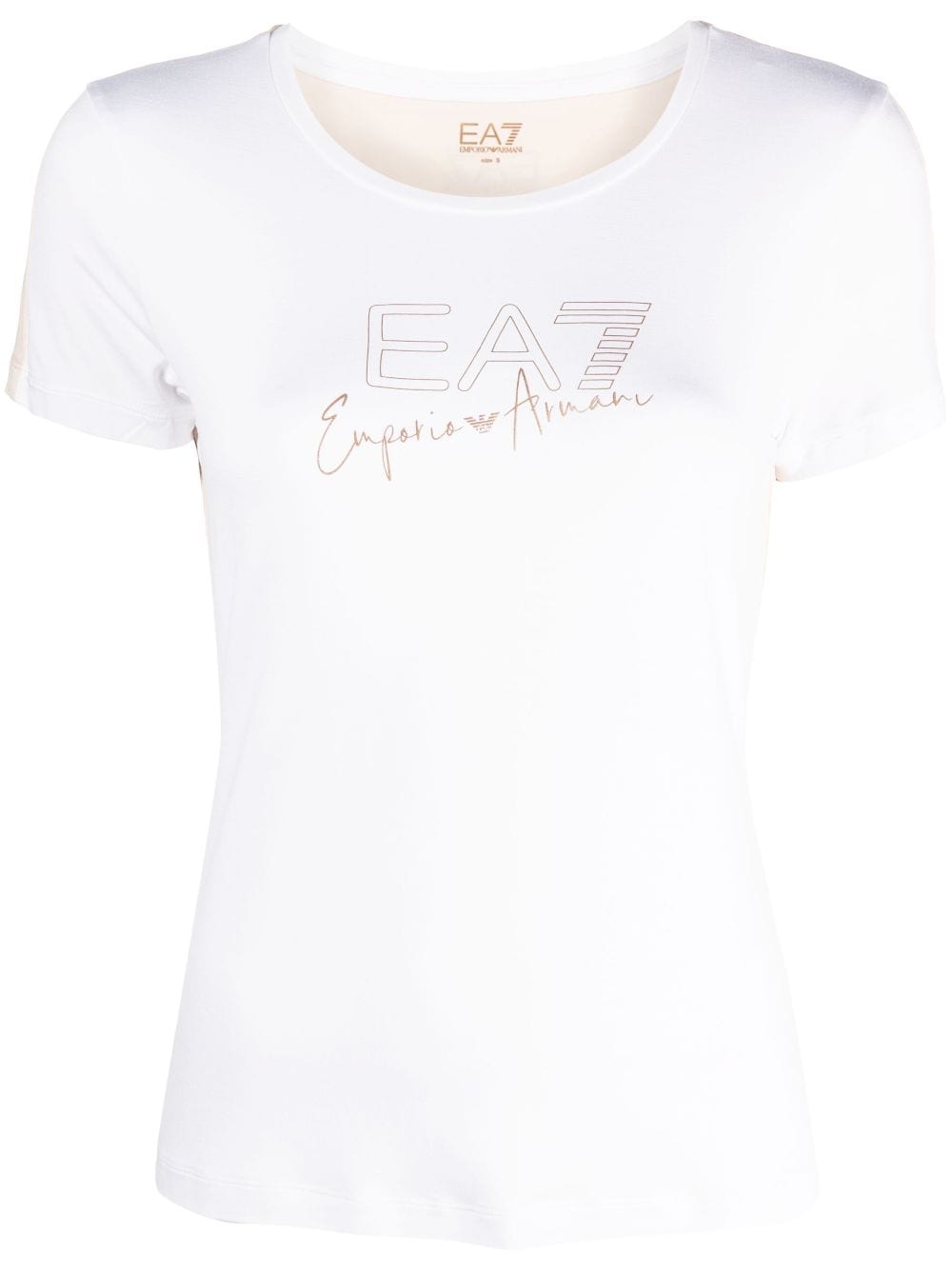 Ea7 Emporio Armani T-Shirt mit rundem Ausschnitt - Weiß von Ea7 Emporio Armani