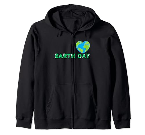 Earth Day Design geeignet für Männer, Kinder und Frauen Kapuzenjacke von Earth Day suitable for men, children and women