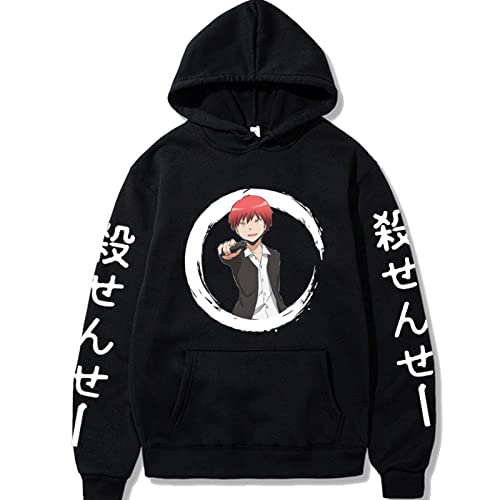 East-hai-buy Herren Kapuzenpullover Anime Assassination Classroom Bedruckte Hoodies Langarm Sweatshirt Unisex Harajuku Akabane K-arma Pullover Oberteile von East-hai-buy
