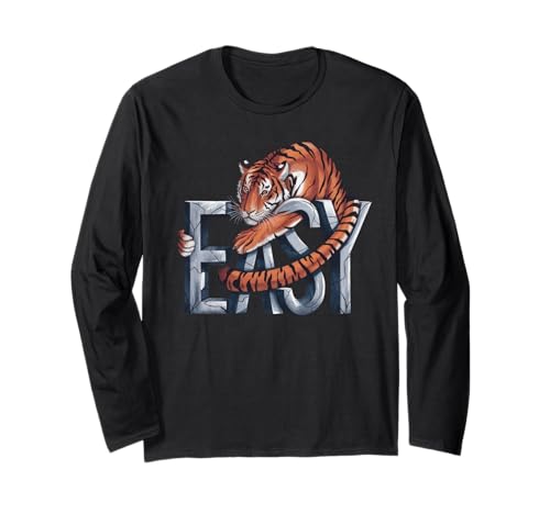 Easy Tiger TShirt Männer Frauen Chillen Schwarze Tiger Langarmshirt Easy Tiger TShirt Männer Frauen Chillen Schwarze Tiger Langarmshirt von Easy Tiger TShirt Männer Frauen Relax Chill