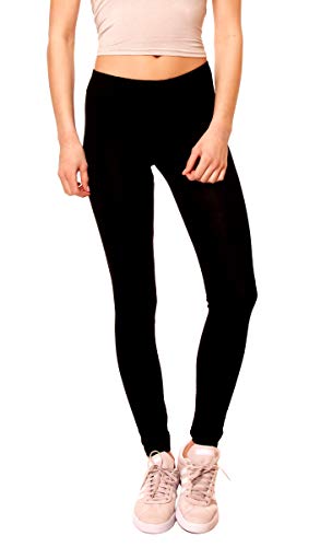 Easy Young Fashion Damen Basic Leggings Lang Viskose One Size LG08 von Easy Young Fashion