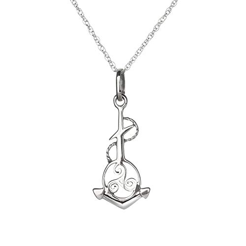 Anchor & Spirals - Anker aus Sterling Silber - Outlander Schmuck aus Schottland von Eburya