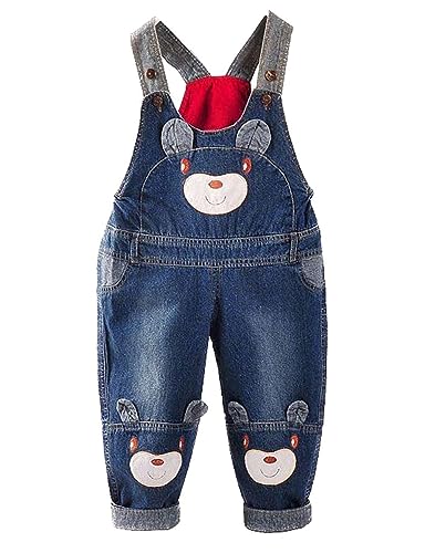 Echinodon Baby Denim-Latzhose Kleinkind Jeanshose Baumwolle Hose Jungen Mädchen C 100 Echinodon Baby Denim-Latzhose Kleinkind Jeanshose Baumwolle Hose Jungen Mädchen C 100 von Echinodon