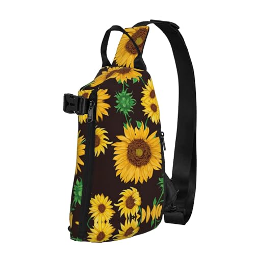 EdWal Kosmetiktasche, Parfüm, Kunstdruck, Schultertasche, Brusttasche, Outdoor-Reiserucksack für Damen und Herren, Wunderschöne Sonnenblume, Einheitsgröße von EdWal